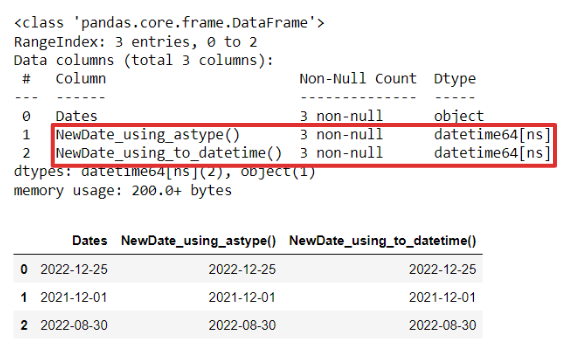 Date conversion example