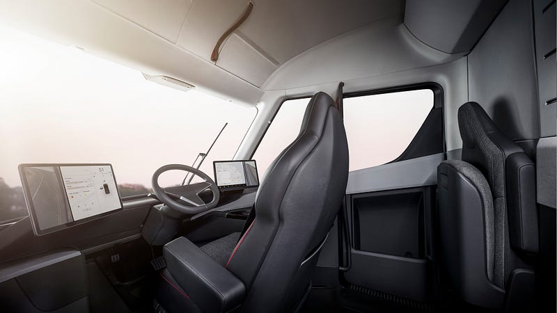 Tesla Semi Interior Layout