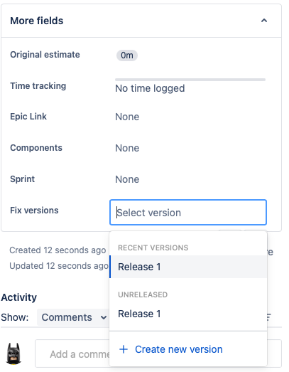 Associating Backlog Items with FixVersion