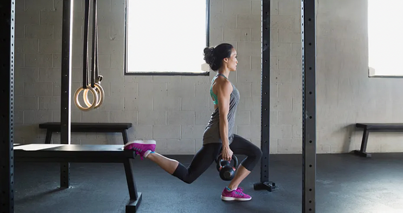 Bulgarian Split Squat Exercise Demonstration