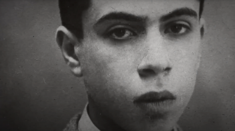 Ettore Majorana depicted in a documentary.