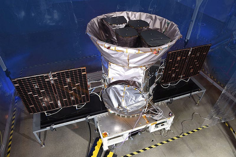 TESS Spacecraft Before Launch