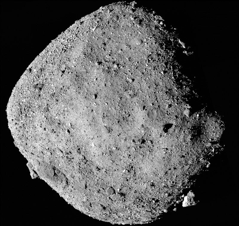 High-resolution image of asteroid Bennu captured by OSIRIS-REx