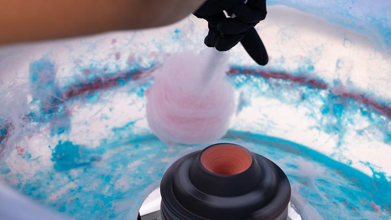 Modern cotton candy machine