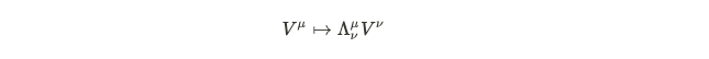 Transformation rules for vector components