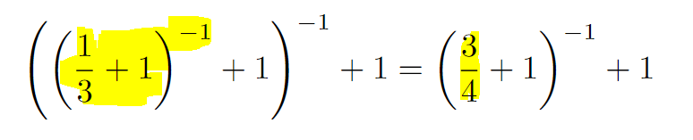 Finding the reciprocal of a fraction