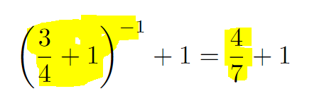 Adding fractions and finding reciprocals