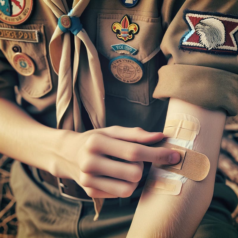 Band-Aids and Boy Scouts showcasing practical use