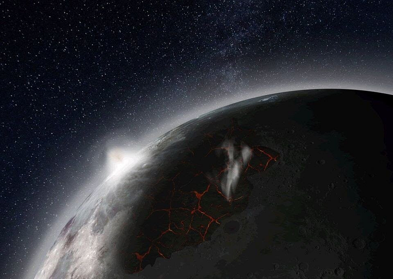 Simulation of potential atmospheric gases on the Moon