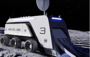 Helium-3 isotope illustration related to lunar mining