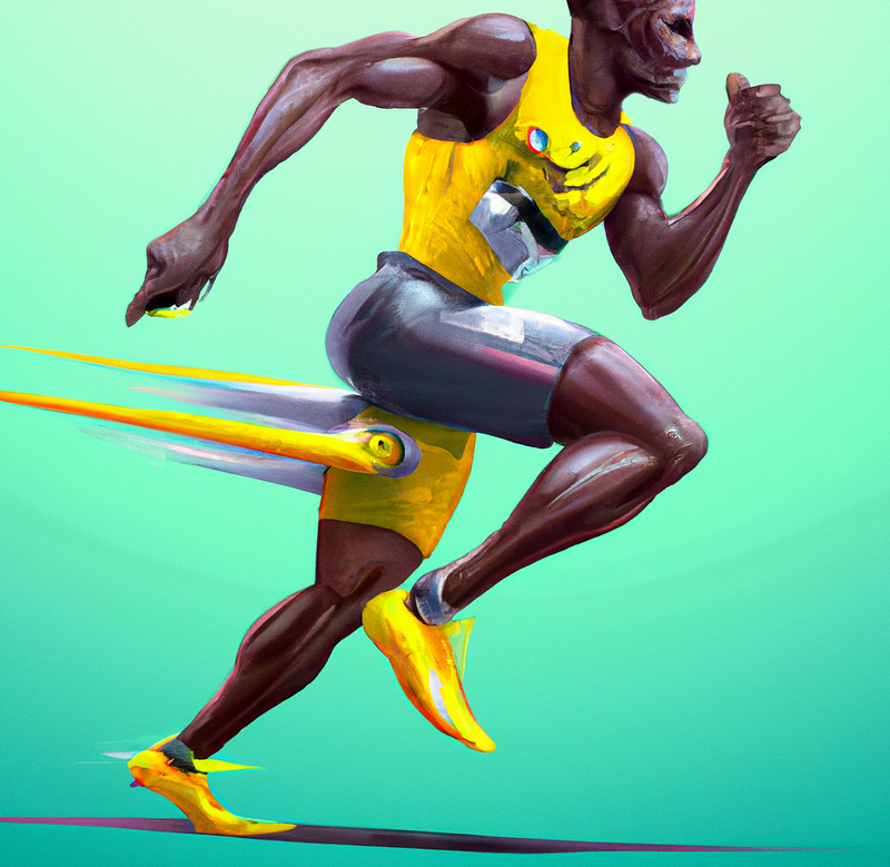 Usain Bolt training for success