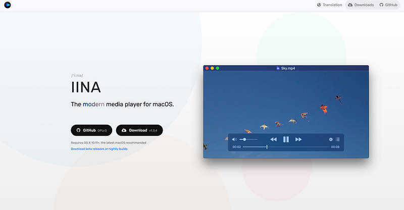 IINA Media Player interface