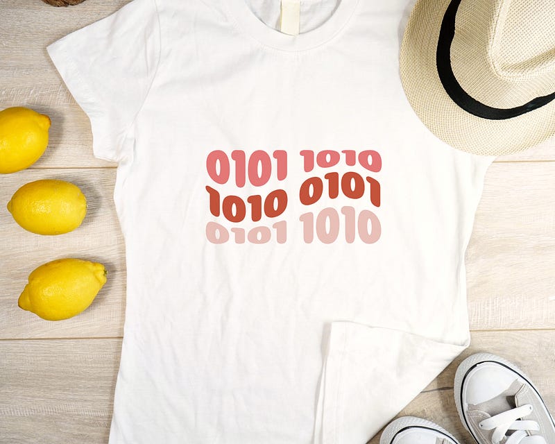 Funny Binary Design on Apparel