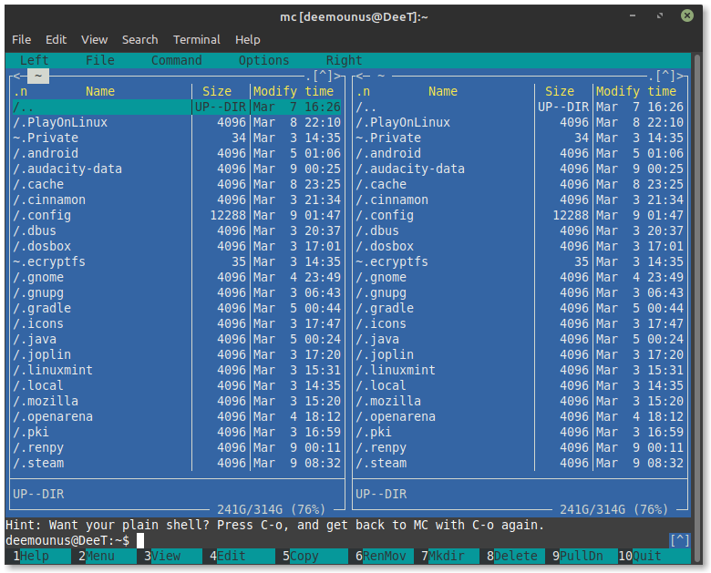 Dual-Pane File Manager