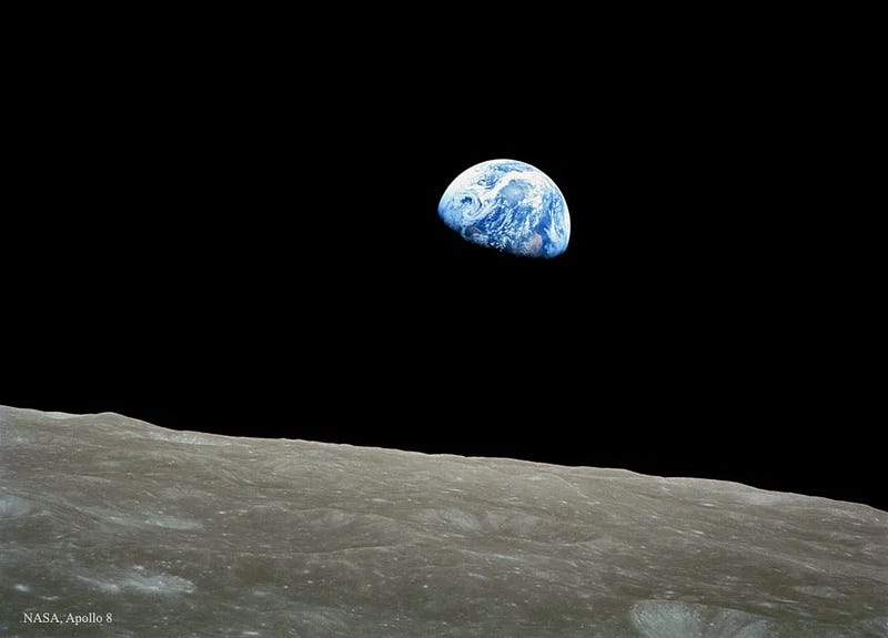 A view of Earth from the Moon