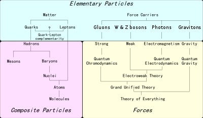 Diagram illustrating different types of bosons