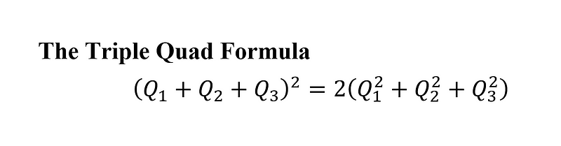 Explanation of the triple quad formula