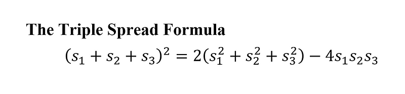 The triple spread formula explained