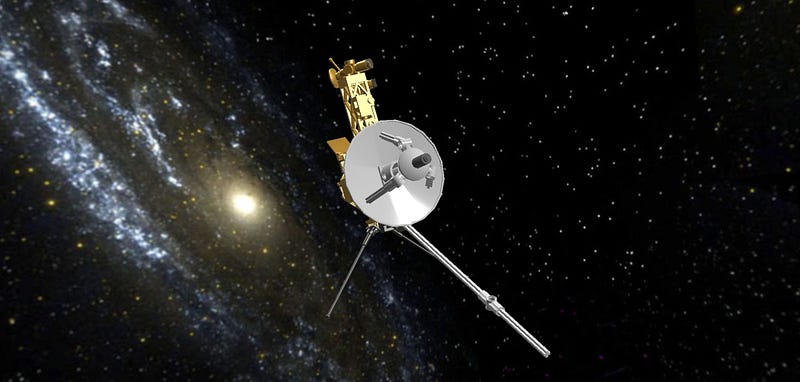 Conceptual illustration of the Voyager-1 spacecraft