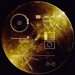 Cover design of the Voyager records