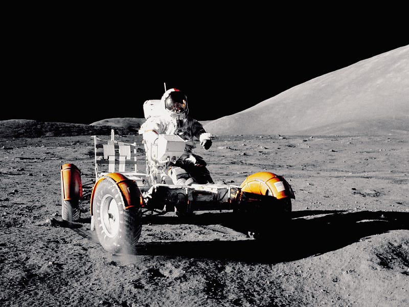 Lunar Rovers were large and heavy.