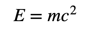 Energy-mass relationship diagram