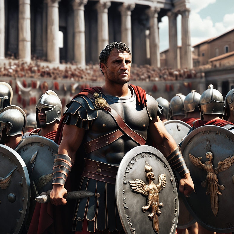 Roman warriors embodying strength and honor