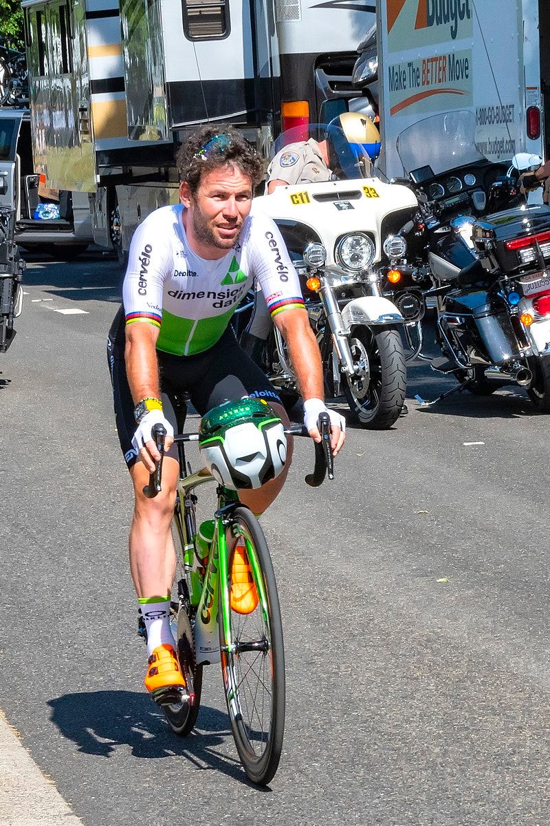 Mark Cavendish at a cycling event